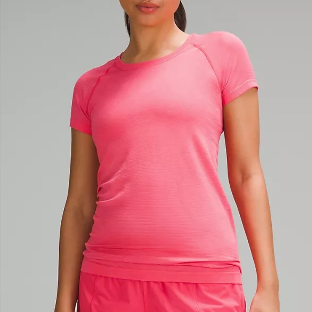 Lululemon Athletica Glaze Pink Swiftly Short Sleeve Tee 2